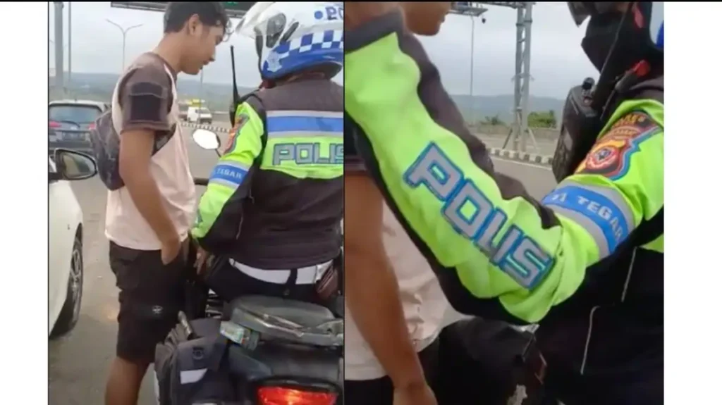 Seorang Polisi Meminta Uang